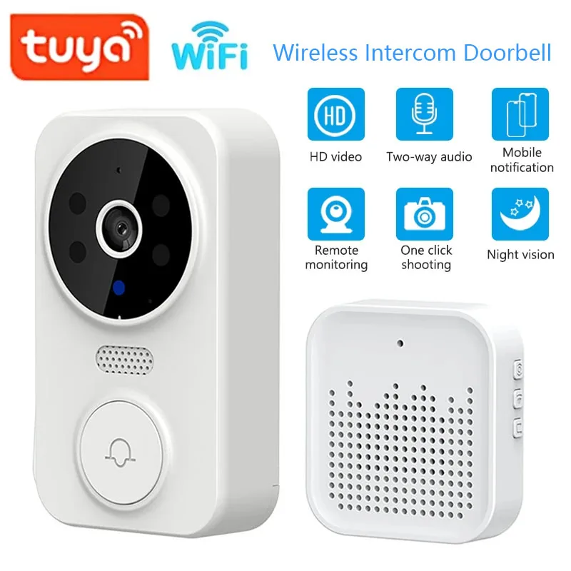 Smart Doorbell Wired - WiFi Draadloze Visuele Intercom Deurbel Tuya