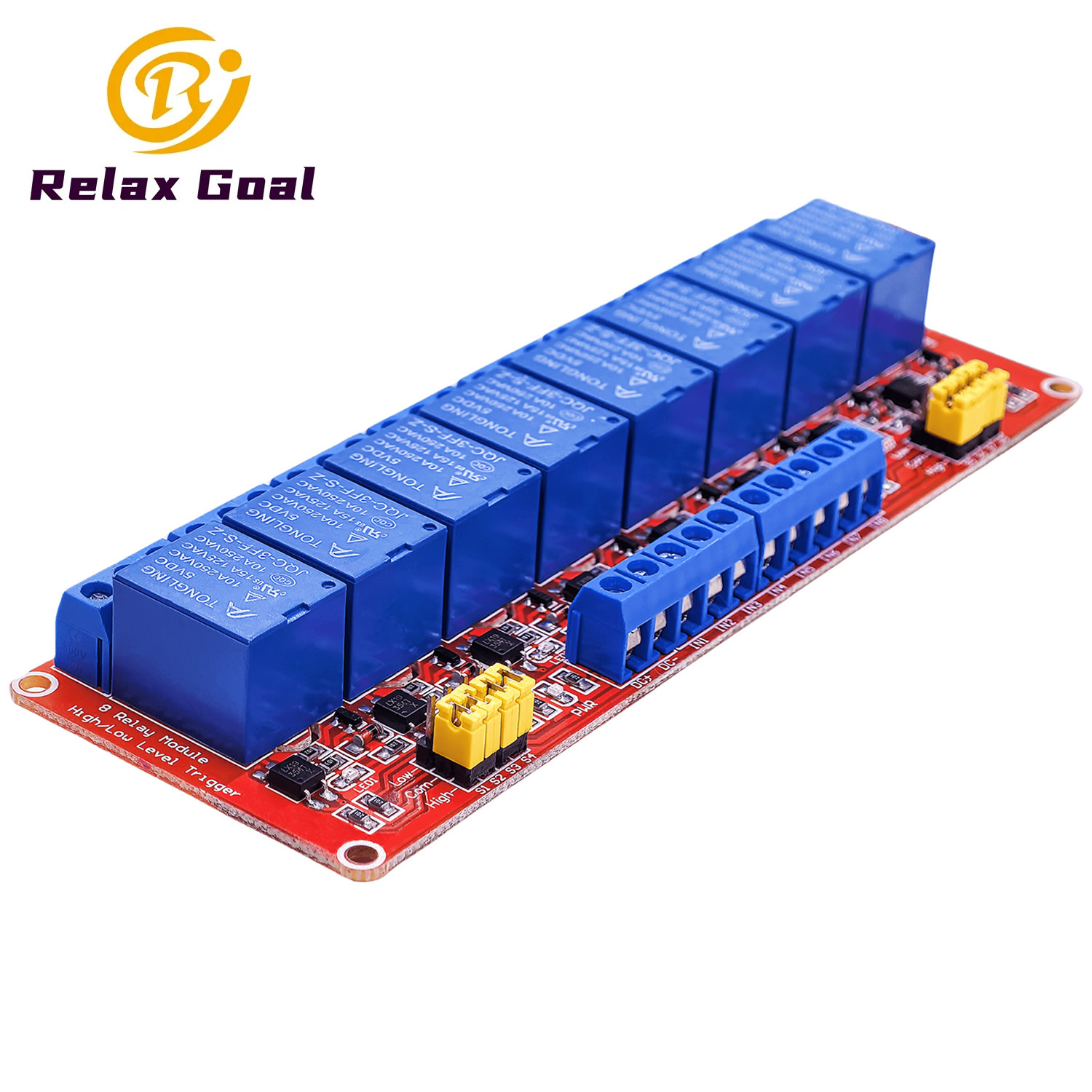 Relay 8 Channel Board - Relaismodule 8 Kanaals 5V 12V 24V