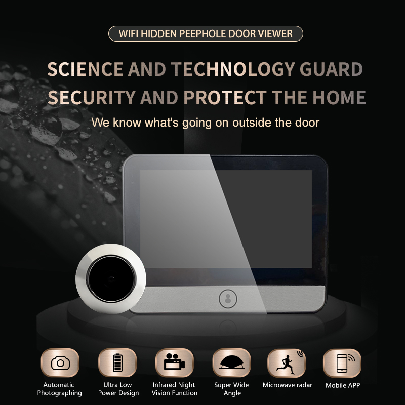Smart Doorbell Wired - Smart Tuya App Beveiliging Optische Elektronische