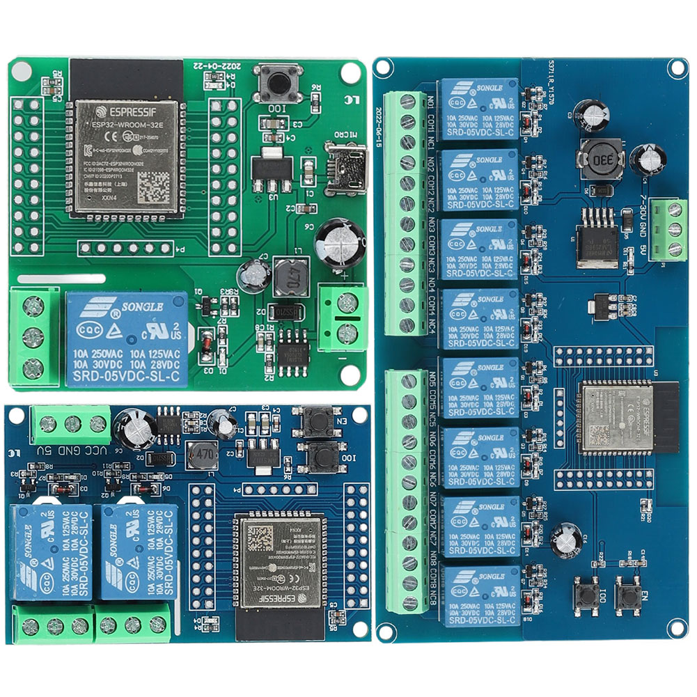 ESP32 1/2/8 Kanaals Voedingsmo - Relay 8 Channel Board recensie en prijs
