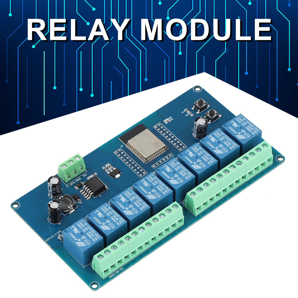 ESP32 1/2/8 Kanaals Voedingsmo - Relay 8 Channel Board recensie en prijs