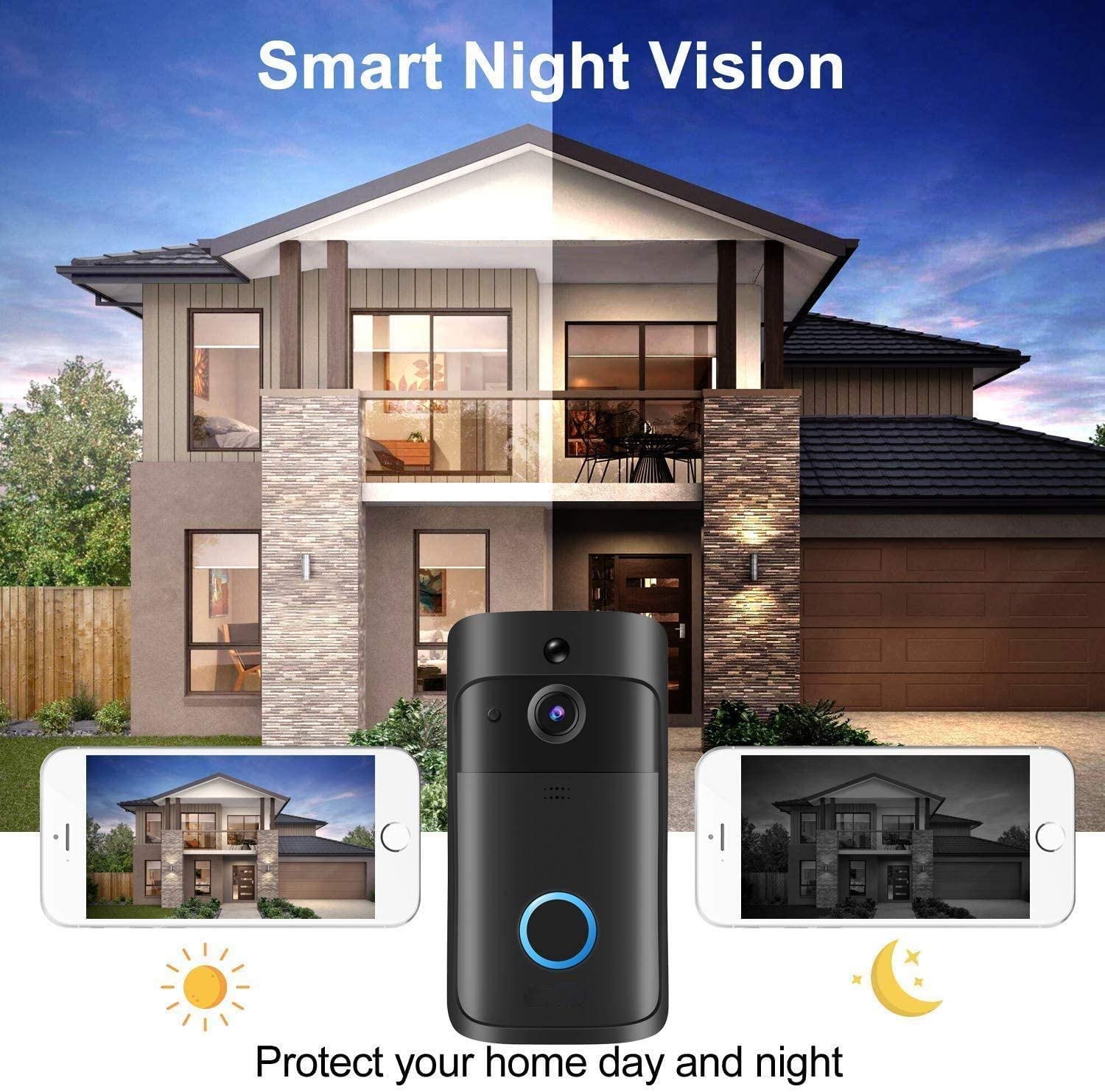 Videodeurbelcamera HD WiFi-deu - Smart Doorbell Wired recensie en prijs