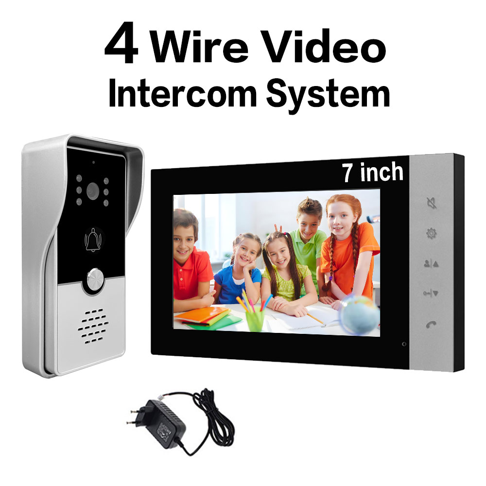 4-draads 7 inch bedrade videod - Smart Doorbell Wired recensie en prijs